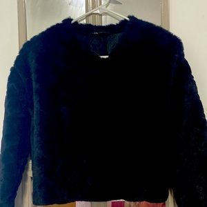 Black, velvet jacket,size small brand Zara.